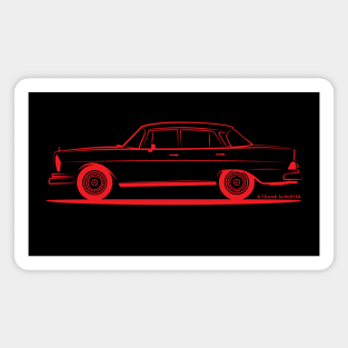 Mercedes Benz 220 SE Heckflosse Fin Tail W112 Sedan Red Magnet